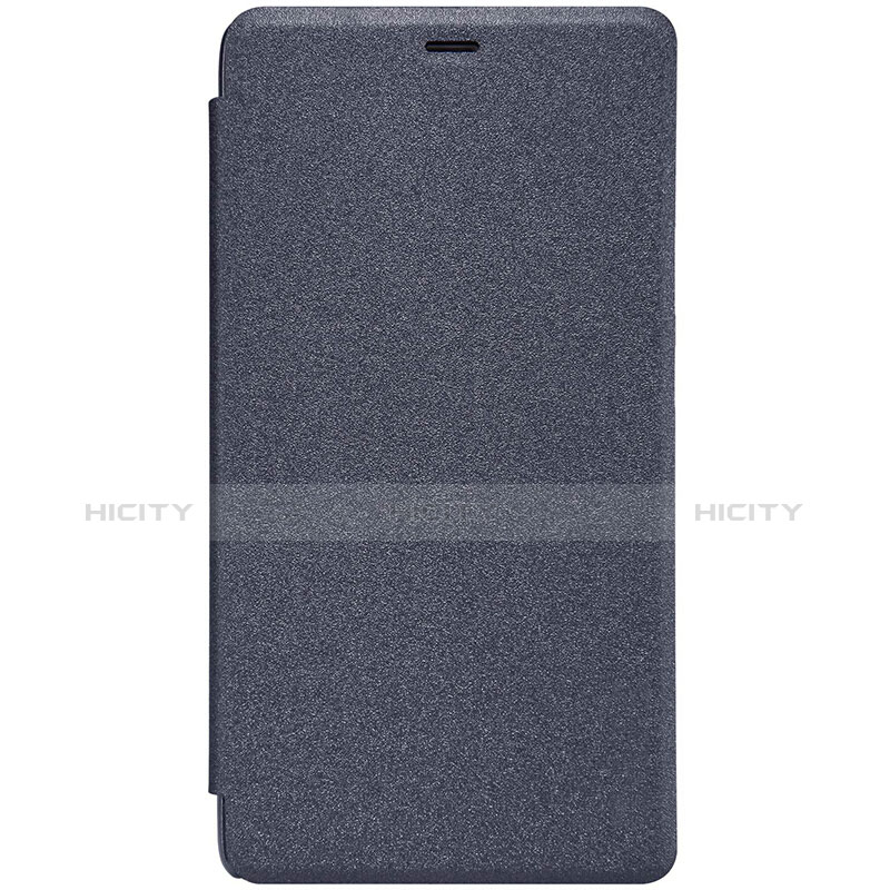 Funda de Cuero Cartera con Soporte para Xiaomi Redmi Note 3 Pro Negro