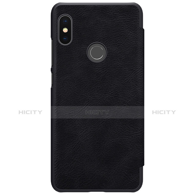 Funda de Cuero Cartera con Soporte para Xiaomi Redmi Note 5 Negro