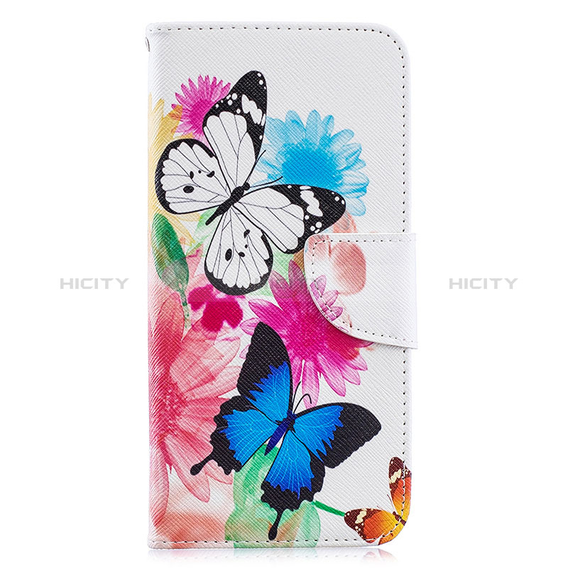 Funda de Cuero Cartera con Soporte Patron de Moda Carcasa B01F para Samsung Galaxy A20