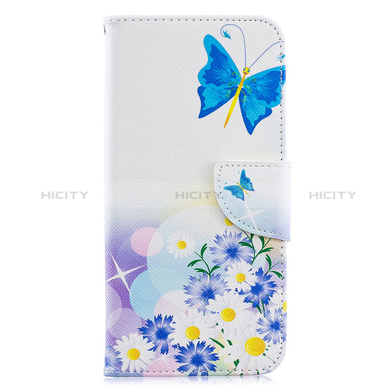 Funda de Cuero Cartera con Soporte Patron de Moda Carcasa B01F para Samsung Galaxy A20