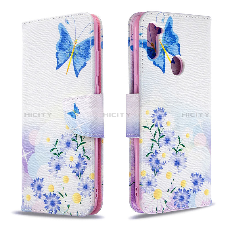 Funda de Cuero Cartera con Soporte Patron de Moda Carcasa B01F para Samsung Galaxy M11