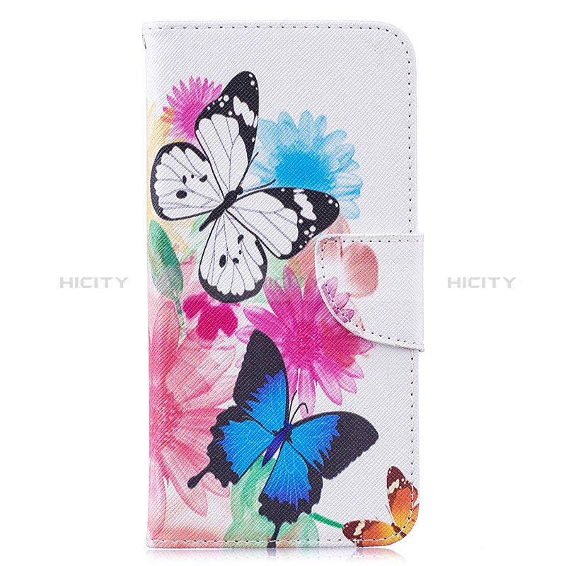 Funda de Cuero Cartera con Soporte Patron de Moda Carcasa B01F para Samsung Galaxy M20