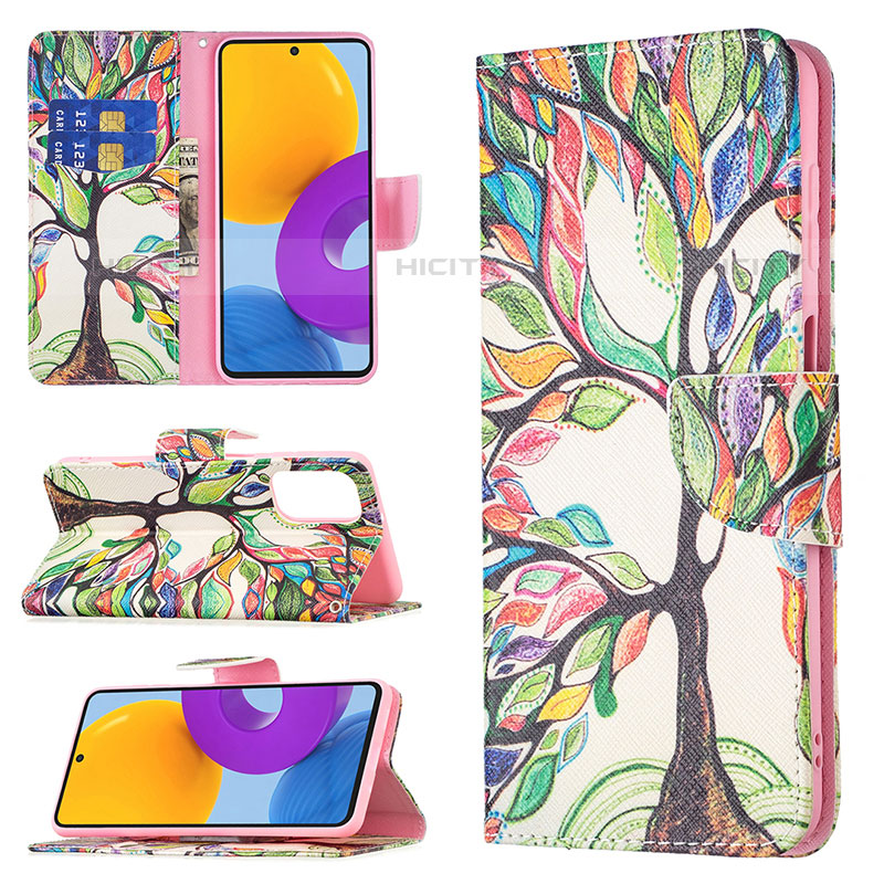 Funda de Cuero Cartera con Soporte Patron de Moda Carcasa B01F para Samsung Galaxy M52 5G