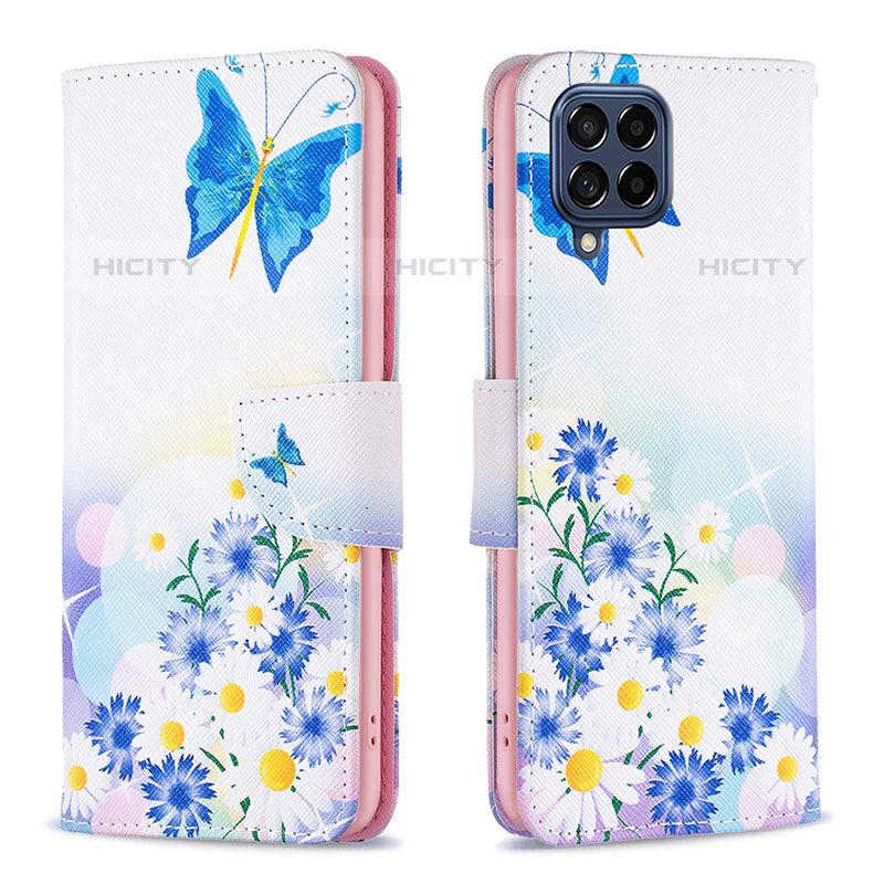 Funda de Cuero Cartera con Soporte Patron de Moda Carcasa B01F para Samsung Galaxy M53 5G