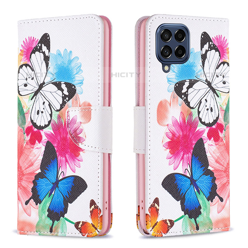 Funda de Cuero Cartera con Soporte Patron de Moda Carcasa B01F para Samsung Galaxy M53 5G