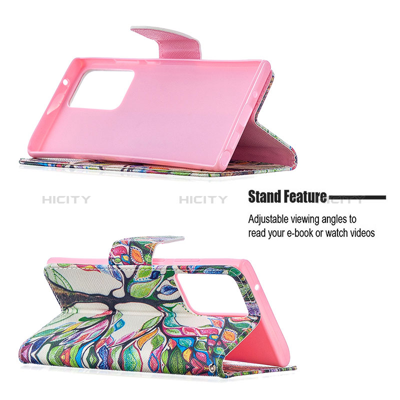 Funda de Cuero Cartera con Soporte Patron de Moda Carcasa B01F para Samsung Galaxy Note 20 Ultra 5G