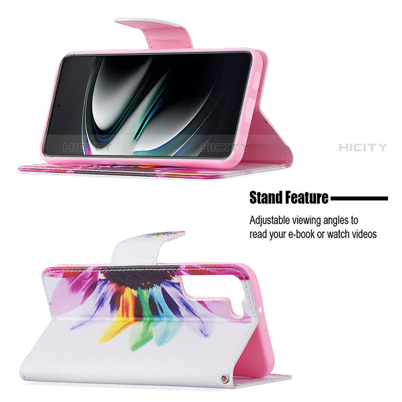 Funda de Cuero Cartera con Soporte Patron de Moda Carcasa B01F para Samsung Galaxy S21 Plus 5G