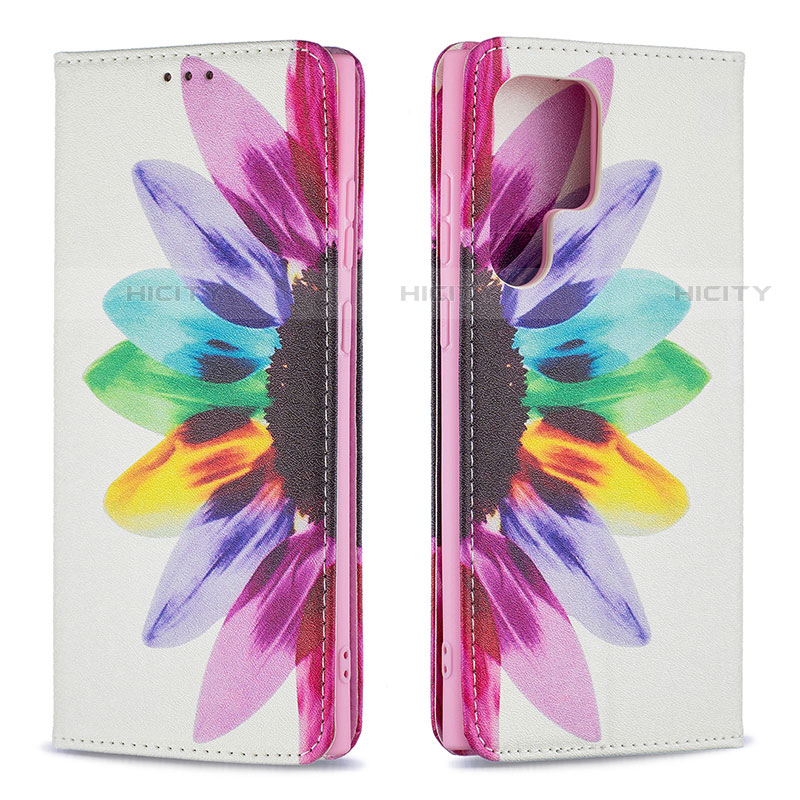 Funda de Cuero Cartera con Soporte Patron de Moda Carcasa B01F para Samsung Galaxy S21 Ultra 5G