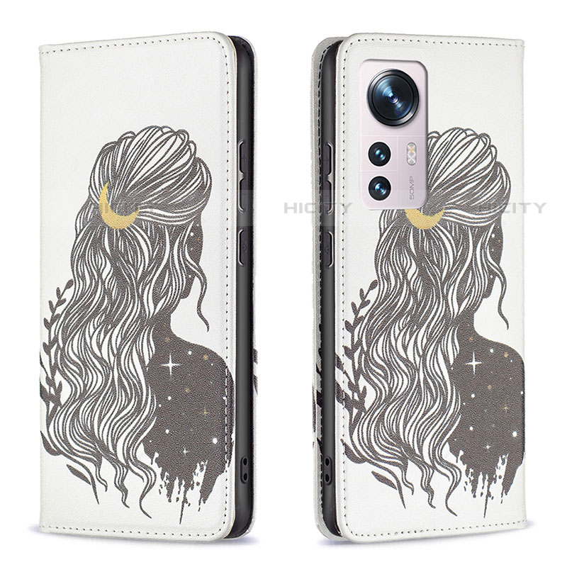 Funda de Cuero Cartera con Soporte Patron de Moda Carcasa B01F para Xiaomi Mi 12X 5G