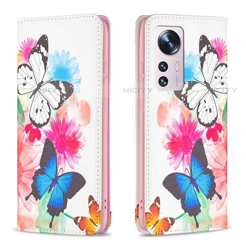 Funda de Cuero Cartera con Soporte Patron de Moda Carcasa B01F para Xiaomi Mi 12X 5G Vistoso