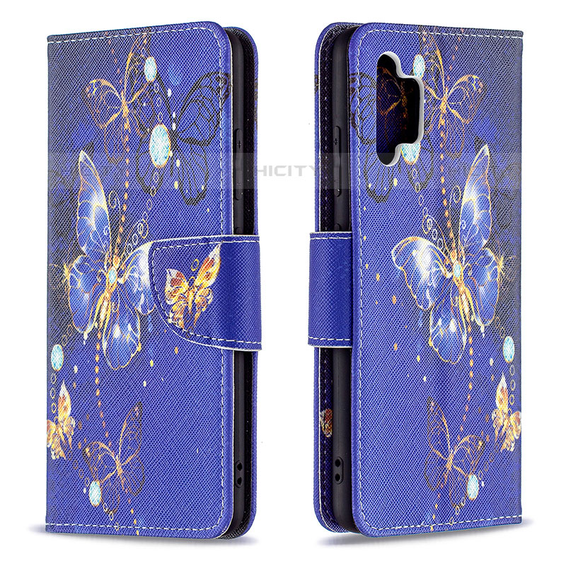 Funda de Cuero Cartera con Soporte Patron de Moda Carcasa B03F para Samsung Galaxy M32 5G