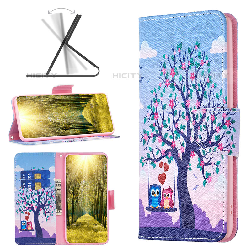 Funda de Cuero Cartera con Soporte Patron de Moda Carcasa B03F para Samsung Galaxy M33 5G