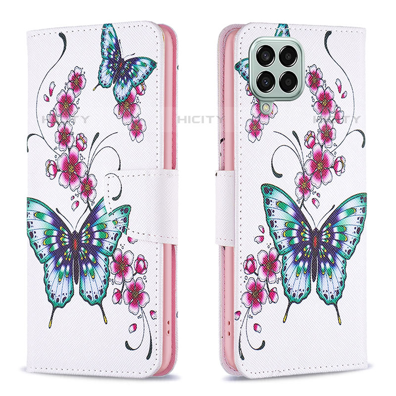 Funda de Cuero Cartera con Soporte Patron de Moda Carcasa B03F para Samsung Galaxy M33 5G