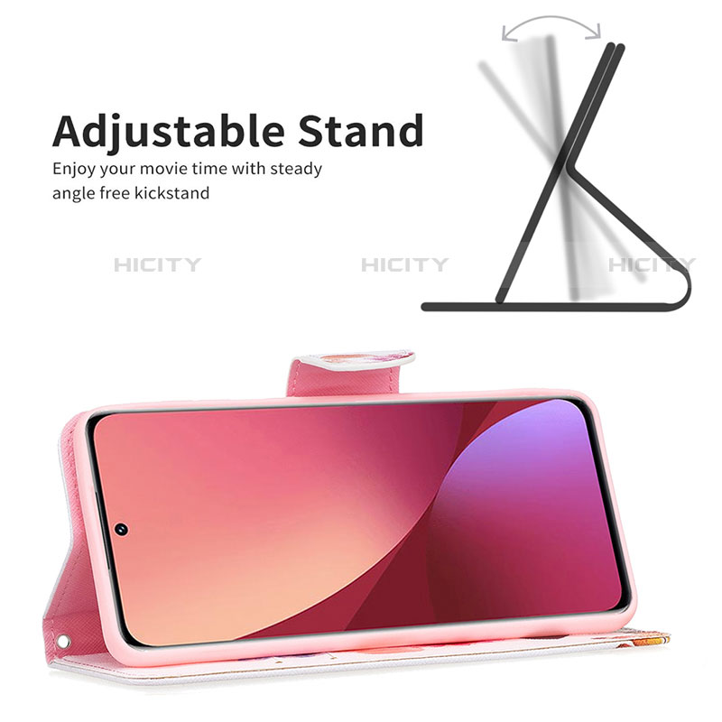 Funda de Cuero Cartera con Soporte Patron de Moda Carcasa B03F para Xiaomi Mi 12S 5G