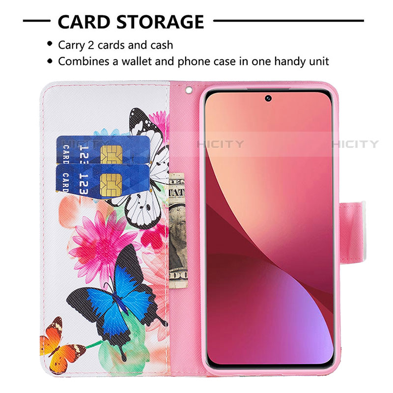 Funda de Cuero Cartera con Soporte Patron de Moda Carcasa B03F para Xiaomi Mi 12S Pro 5G