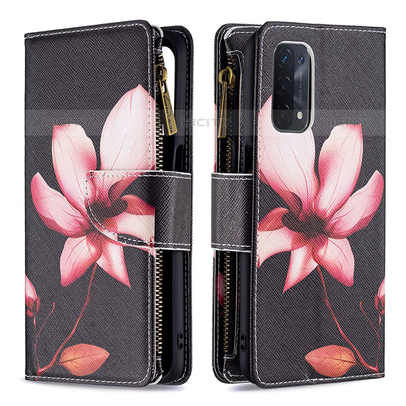 Funda de Cuero Cartera con Soporte Patron de Moda Carcasa B04F para OnePlus Nord N200 5G