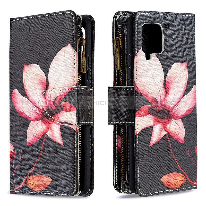 Funda de Cuero Cartera con Soporte Patron de Moda Carcasa B04F para Samsung Galaxy A42 5G