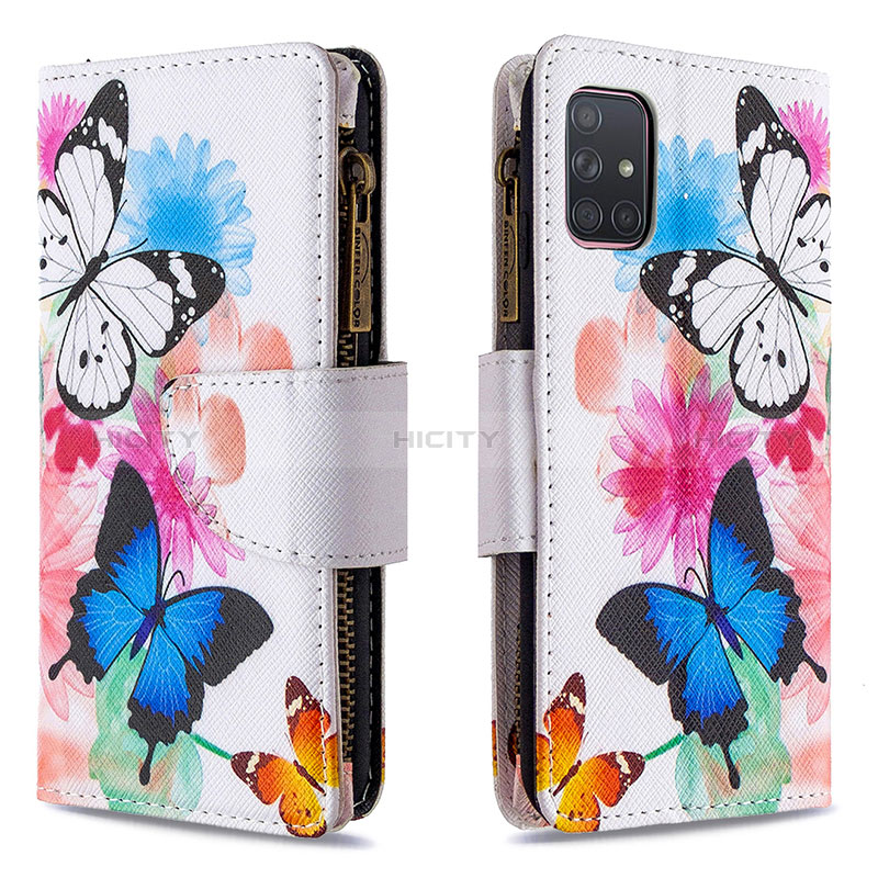 Funda de Cuero Cartera con Soporte Patron de Moda Carcasa B04F para Samsung Galaxy A71 5G