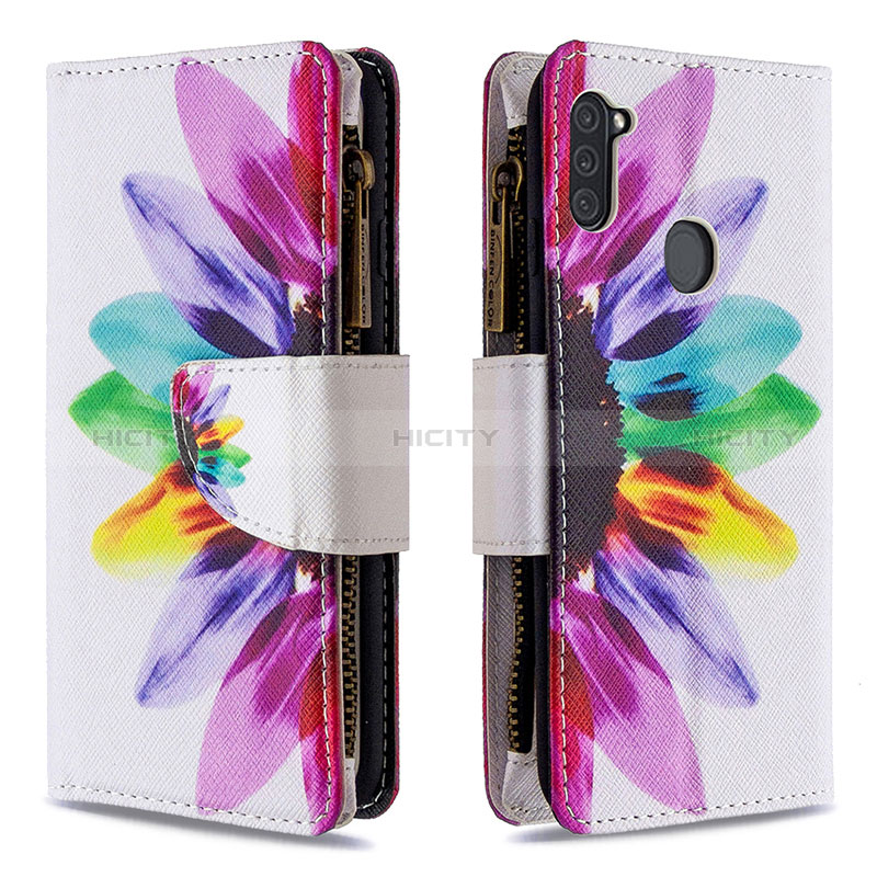 Funda de Cuero Cartera con Soporte Patron de Moda Carcasa B04F para Samsung Galaxy M11