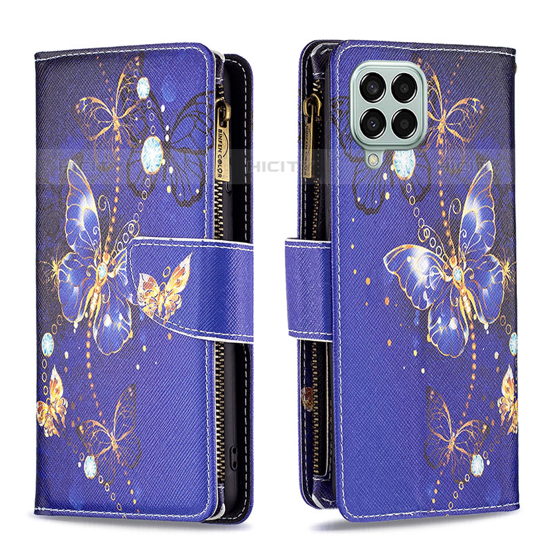 Funda de Cuero Cartera con Soporte Patron de Moda Carcasa B04F para Samsung Galaxy M33 5G