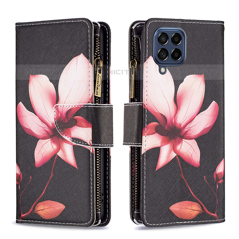 Funda de Cuero Cartera con Soporte Patron de Moda Carcasa B04F para Samsung Galaxy M53 5G