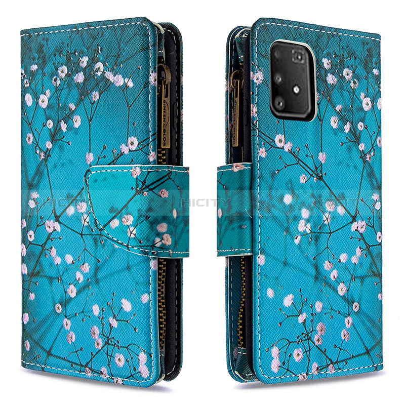 Funda de Cuero Cartera con Soporte Patron de Moda Carcasa B04F para Samsung Galaxy M80S