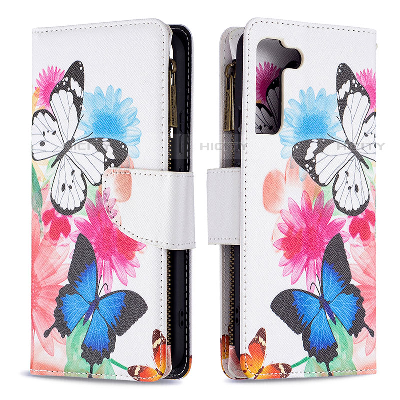 Funda de Cuero Cartera con Soporte Patron de Moda Carcasa B04F para Samsung Galaxy S22 5G