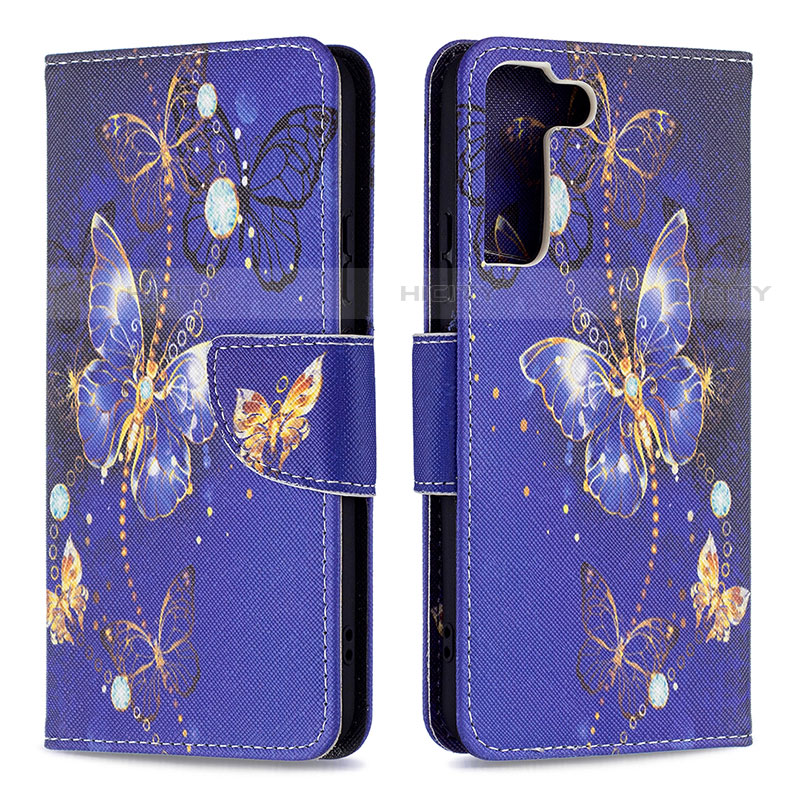 Funda de Cuero Cartera con Soporte Patron de Moda Carcasa B09F para Samsung Galaxy S21 5G