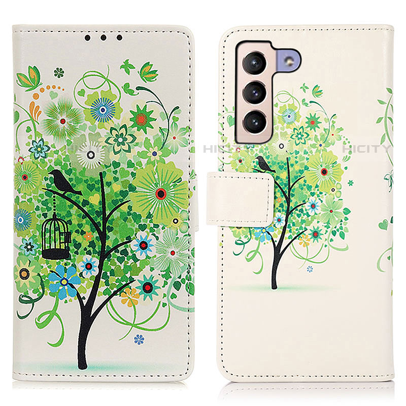 Funda de Cuero Cartera con Soporte Patron de Moda Carcasa D02Y para Samsung Galaxy S21 Plus 5G