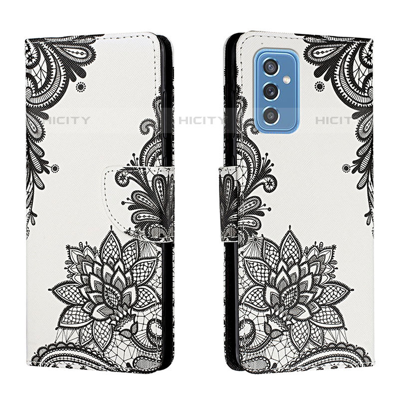 Funda de Cuero Cartera con Soporte Patron de Moda Carcasa H01X para Samsung Galaxy M52 5G