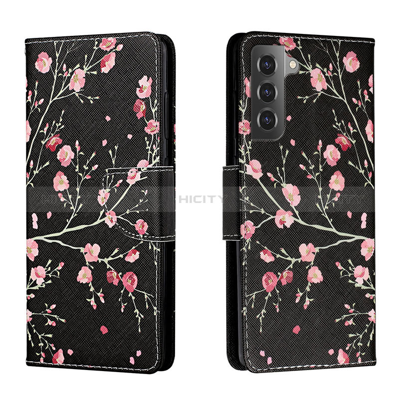 Funda de Cuero Cartera con Soporte Patron de Moda Carcasa H01X para Samsung Galaxy S22 5G