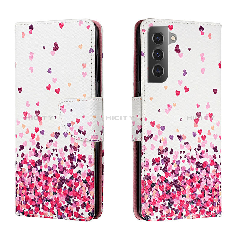 Funda de Cuero Cartera con Soporte Patron de Moda Carcasa H01X para Samsung Galaxy S22 5G