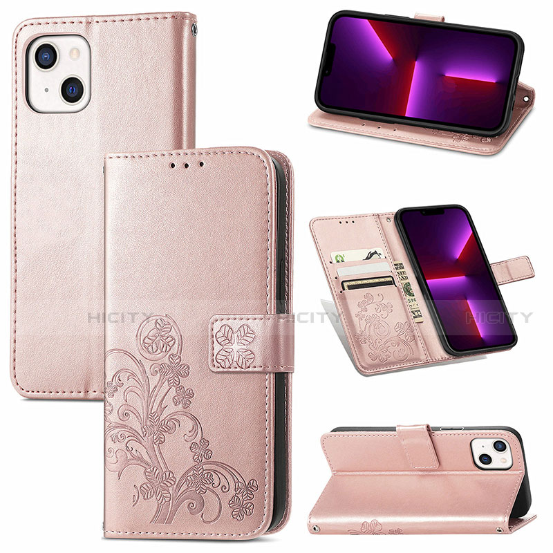 Funda de Cuero Cartera con Soporte Patron de Moda Carcasa H04 para Apple iPhone 13 Mini