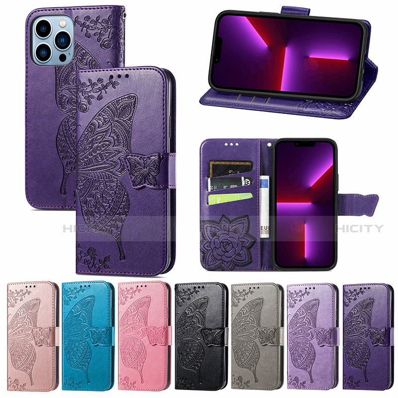 Funda de Cuero Cartera con Soporte Patron de Moda Carcasa H07 para Apple iPhone 13 Pro