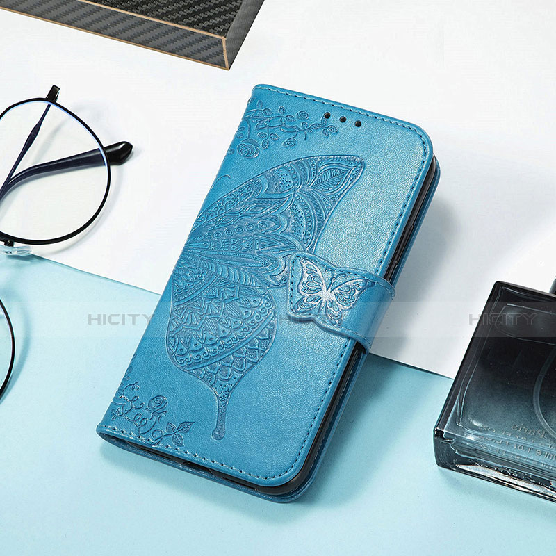 Funda de Cuero Cartera con Soporte Patron de Moda Carcasa H08 para Apple iPhone 14 Azul