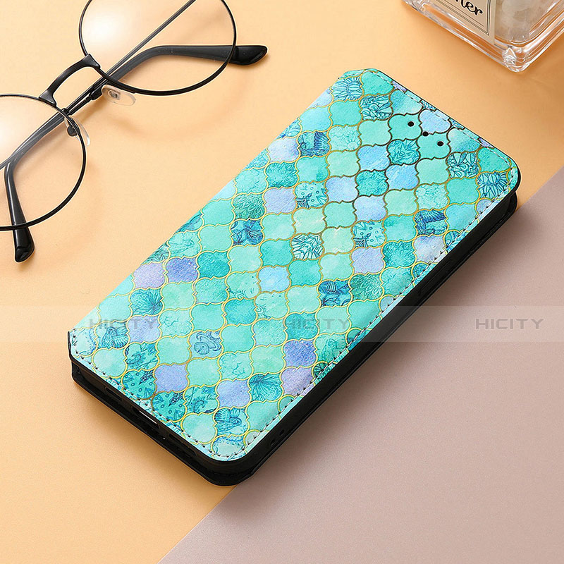 Funda de Cuero Cartera con Soporte Patron de Moda Carcasa H09 para Apple iPhone 13 Pro Max