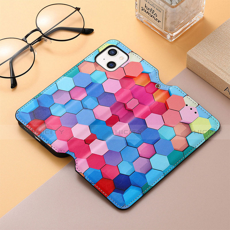 Funda de Cuero Cartera con Soporte Patron de Moda Carcasa H10 para Apple iPhone 13 Mini