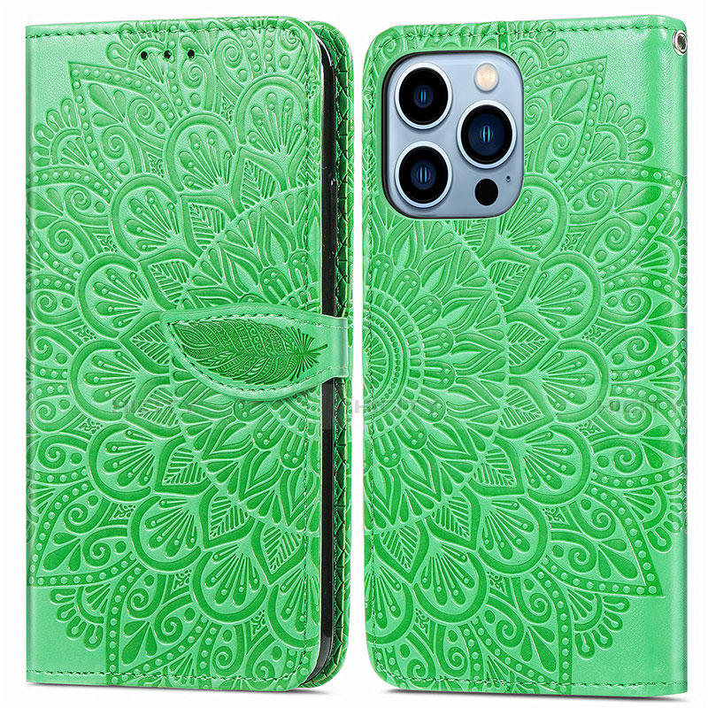 Funda de Cuero Cartera con Soporte Patron de Moda Carcasa H13 para Apple iPhone 13 Pro Max