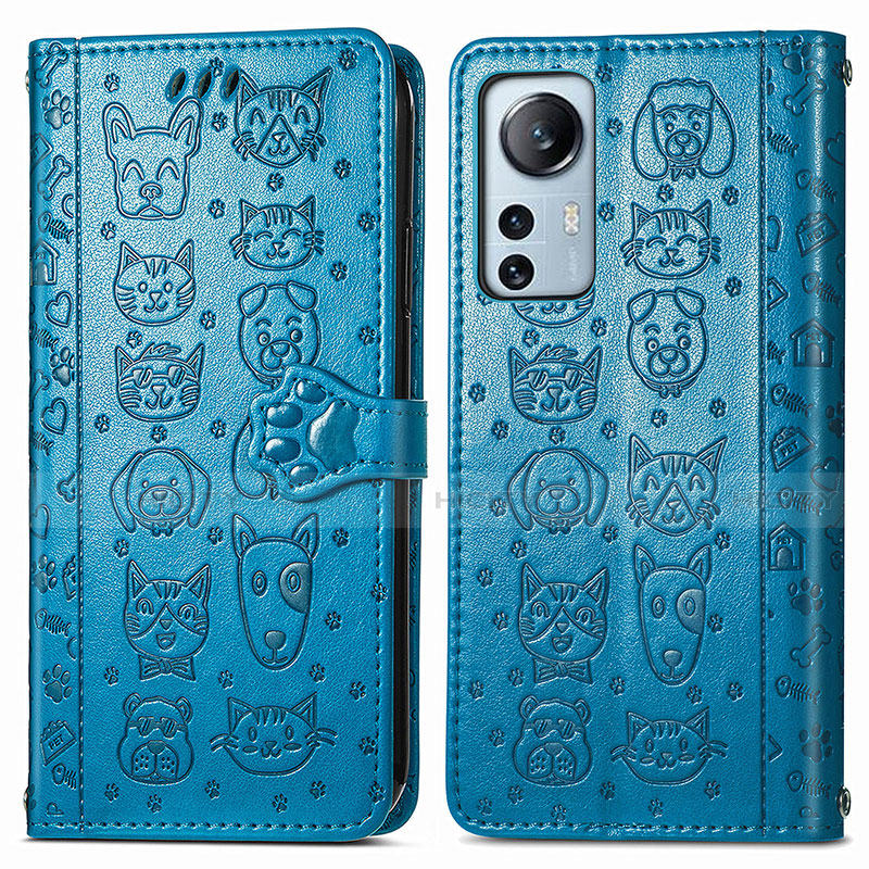 Funda de Cuero Cartera con Soporte Patron de Moda Carcasa L01 para Xiaomi Mi 12 5G