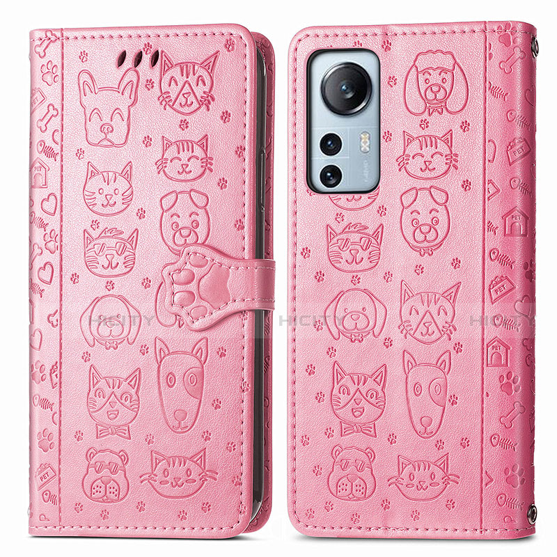 Funda de Cuero Cartera con Soporte Patron de Moda Carcasa L01 para Xiaomi Mi 12 5G