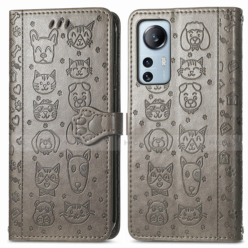 Funda de Cuero Cartera con Soporte Patron de Moda Carcasa L01 para Xiaomi Mi 12 5G