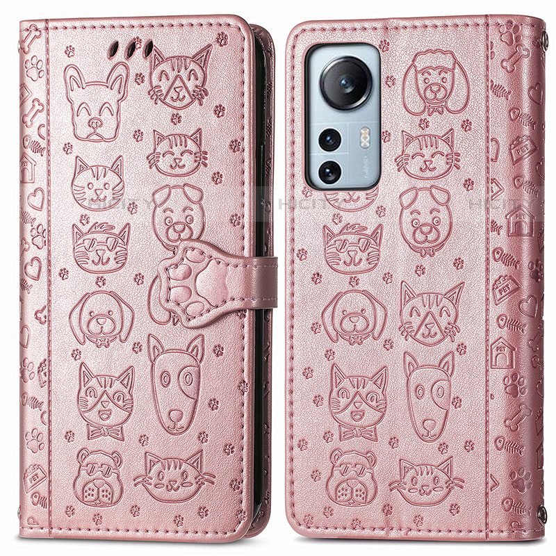 Funda de Cuero Cartera con Soporte Patron de Moda Carcasa L01 para Xiaomi Mi 12S 5G