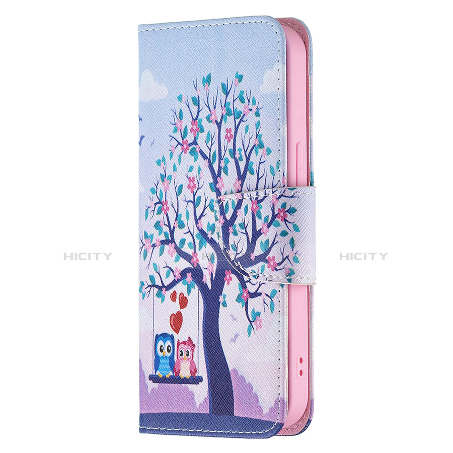 Funda de Cuero Cartera con Soporte Patron de Moda Carcasa L07 para Apple iPhone 13 Pro Multicolor