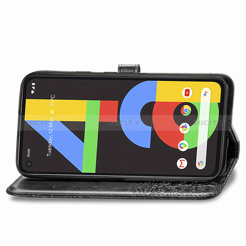 Funda de Cuero Cartera con Soporte Patron de Moda Carcasa para Google Pixel 4a