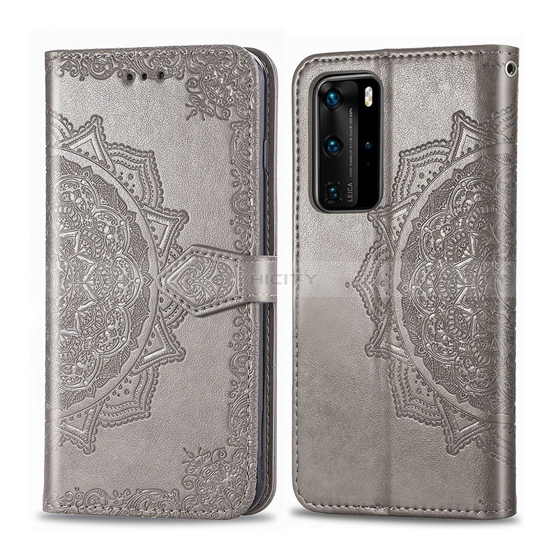 Funda de Cuero Cartera con Soporte Patron de Moda Carcasa para Huawei P40 Pro