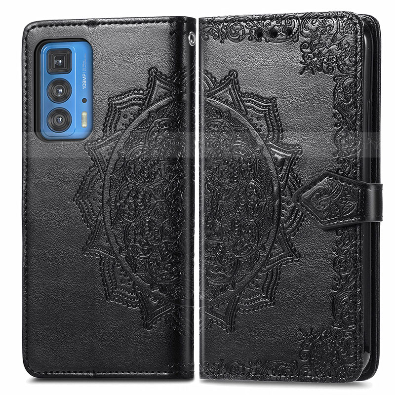 Funda de Cuero Cartera con Soporte Patron de Moda Carcasa para Motorola Moto Edge 20 Pro 5G