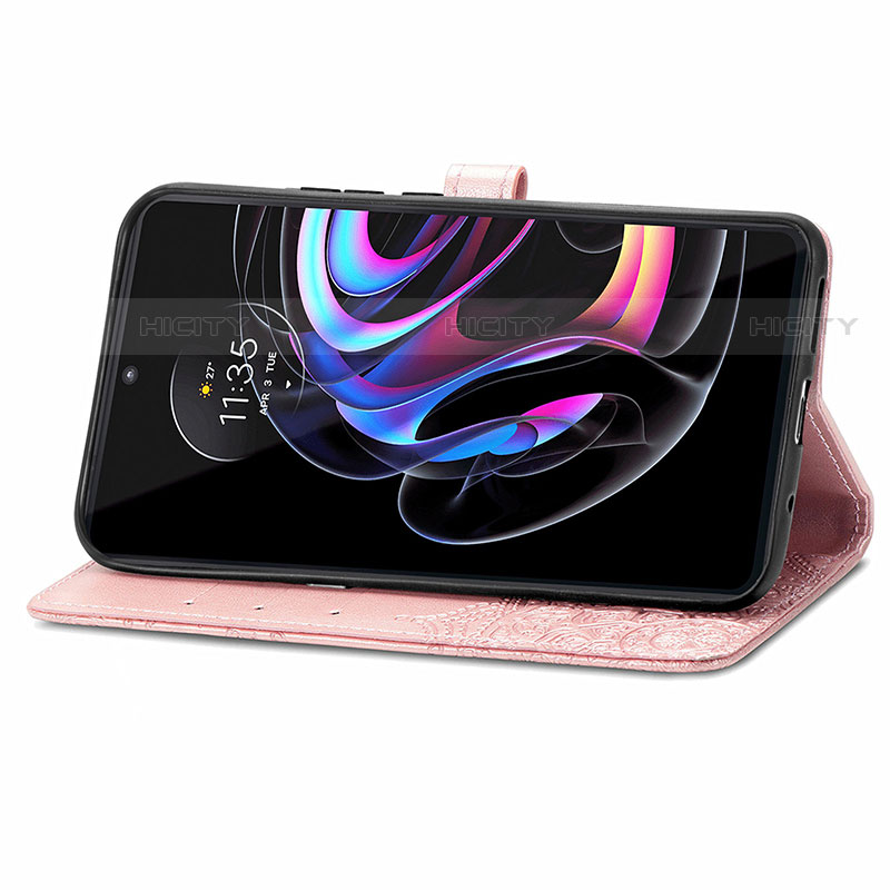 Funda de Cuero Cartera con Soporte Patron de Moda Carcasa para Motorola Moto Edge 20 Pro 5G