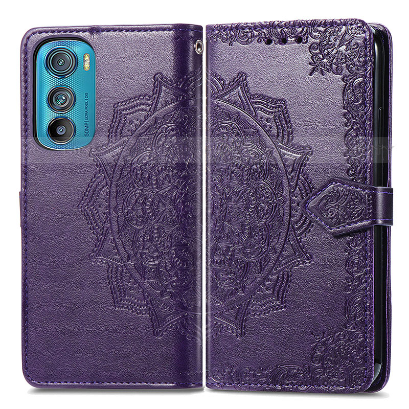 Funda de Cuero Cartera con Soporte Patron de Moda Carcasa para Motorola Moto Edge 30 5G