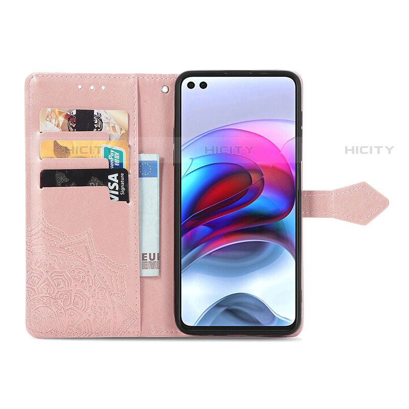 Funda de Cuero Cartera con Soporte Patron de Moda Carcasa para Motorola Moto Edge S 5G