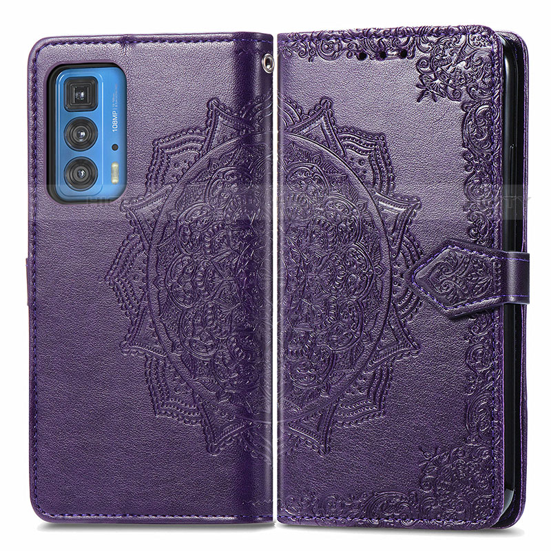 Funda de Cuero Cartera con Soporte Patron de Moda Carcasa para Motorola Moto Edge S Pro 5G